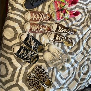 A selection of shoes and sneakers from sizes 12-2